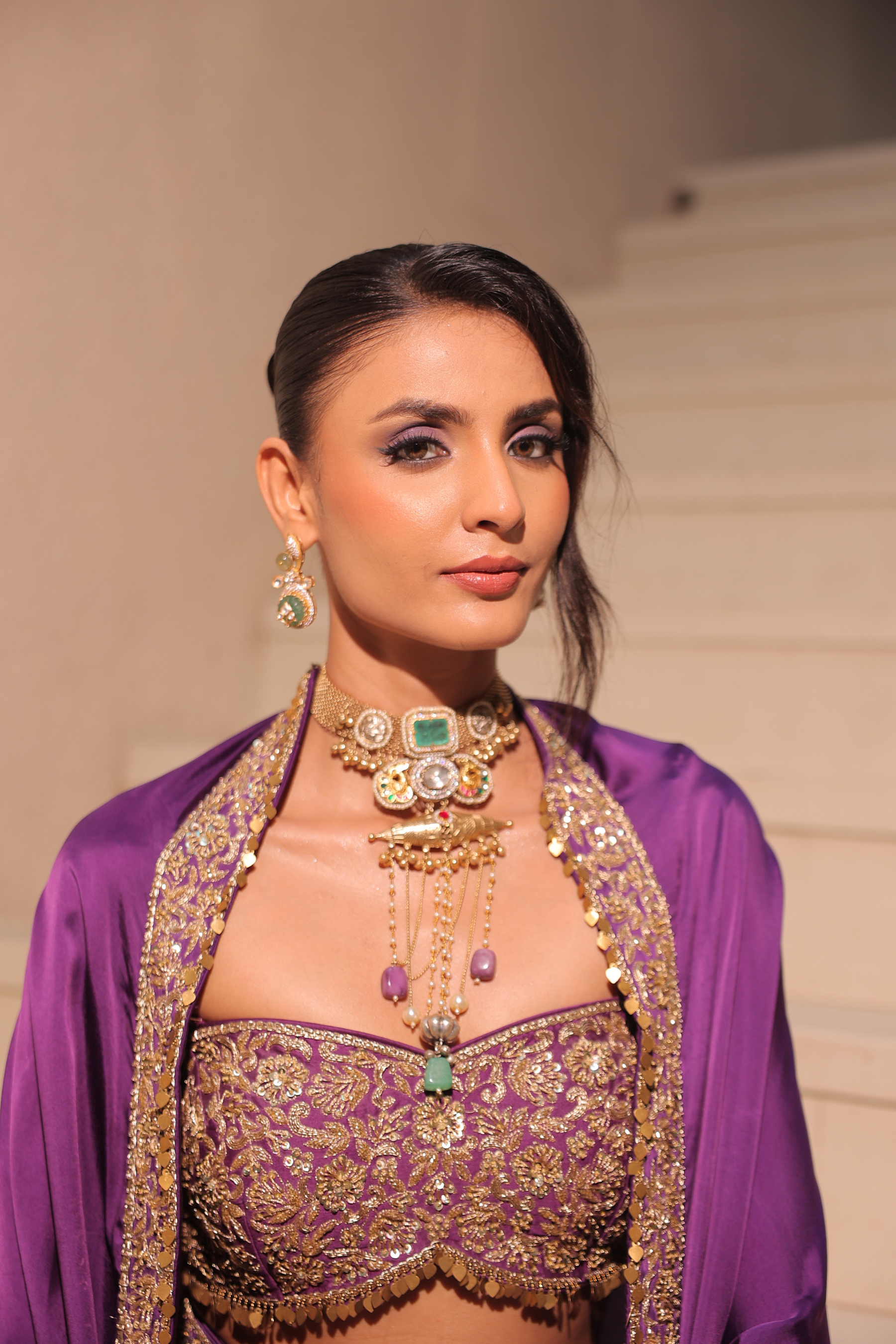 DHWANI WRAP – Deep Purple Cape Wrap Set DHWANI WRAP – Deep Purple Cape Wrap Set