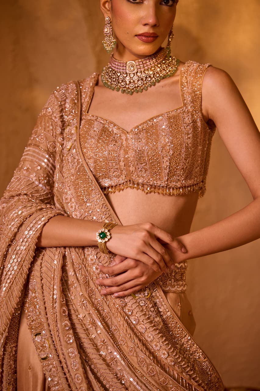 IVA Lehenga – Beige Brown IVA Lehenga – Beige Brown