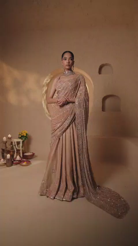 IVA Lehenga – Beige Brown