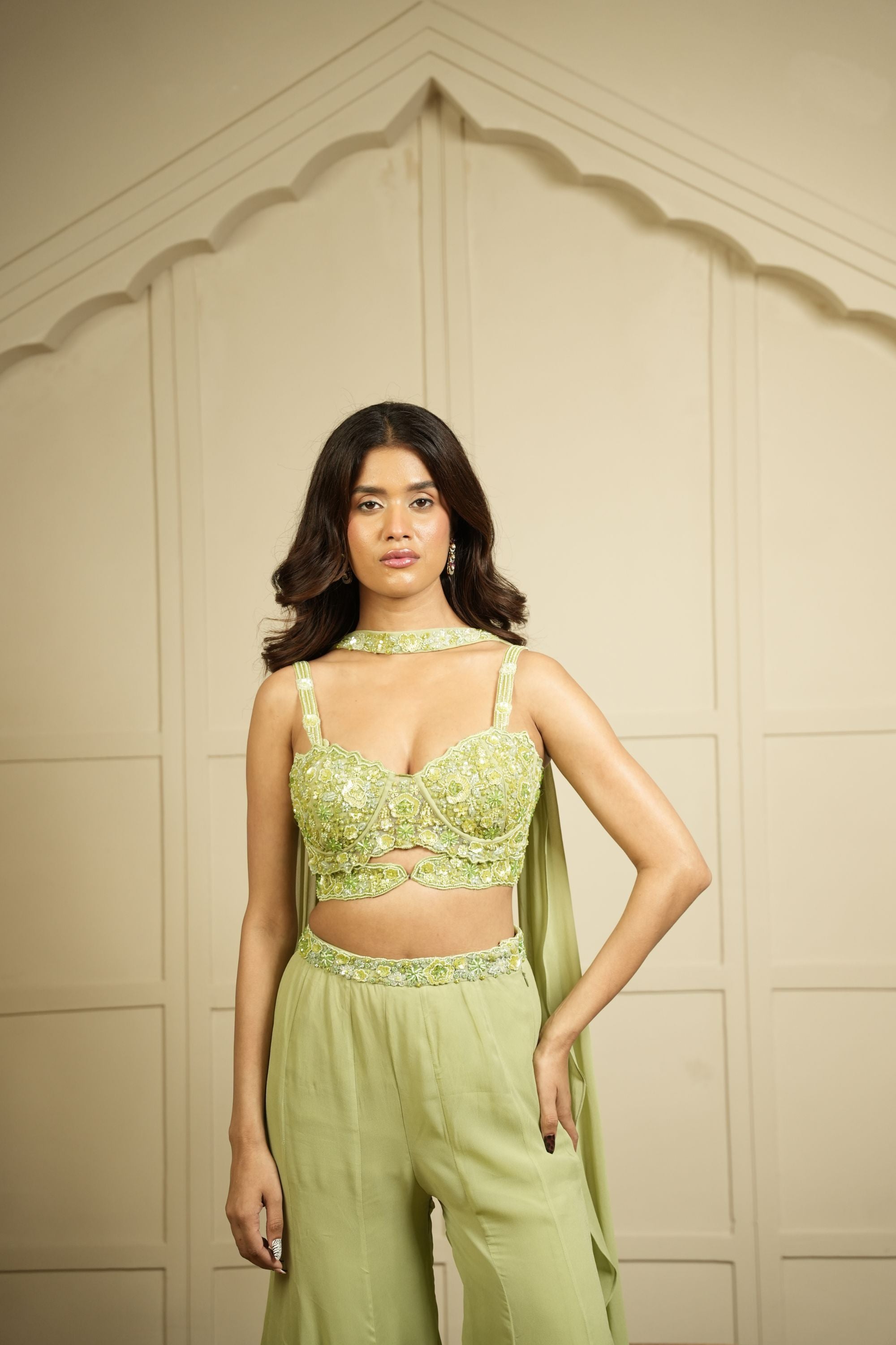 MINT MEADOW CORSET PANT SET