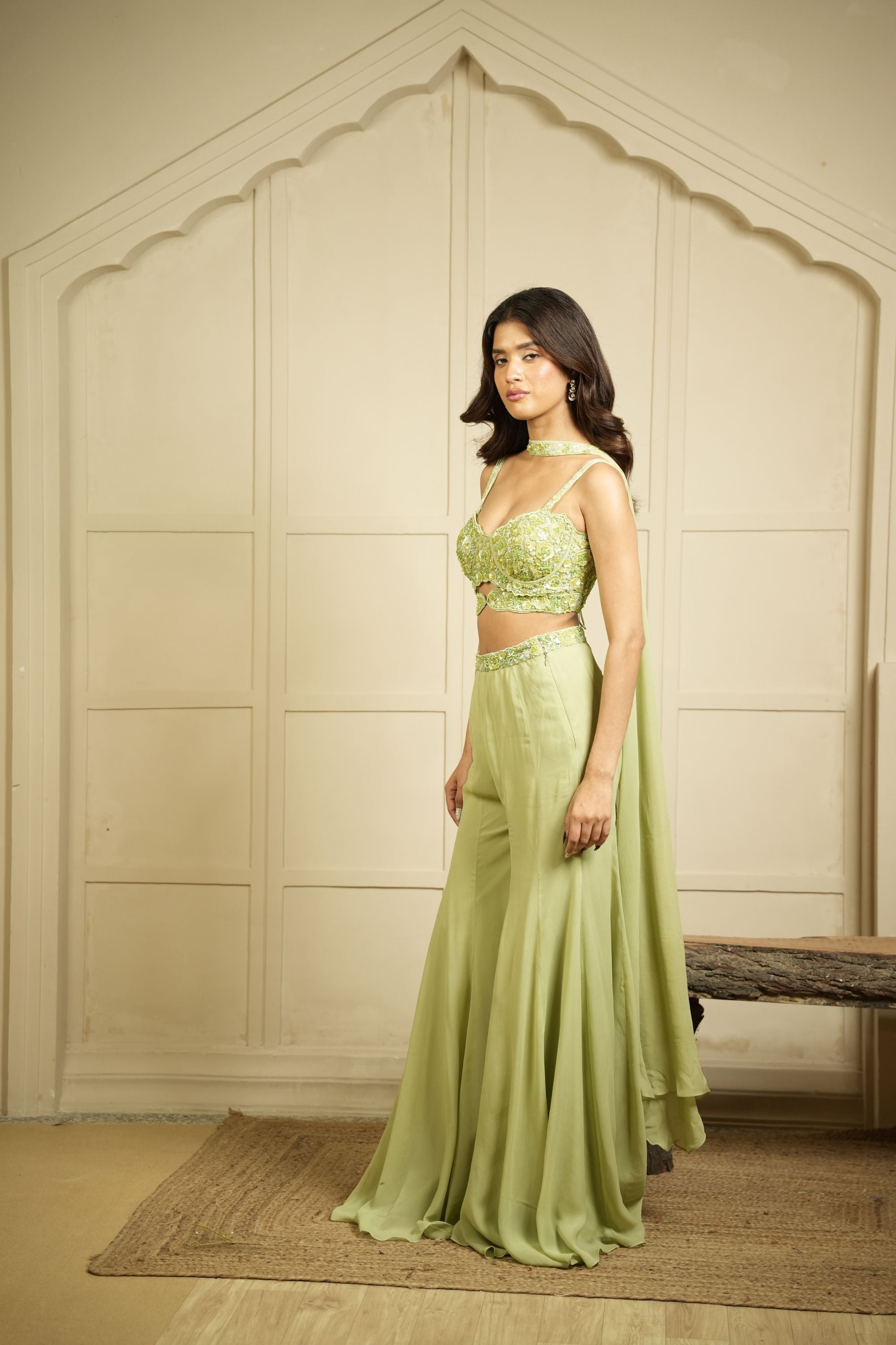 MINT MEADOW CORSET PANT SET
