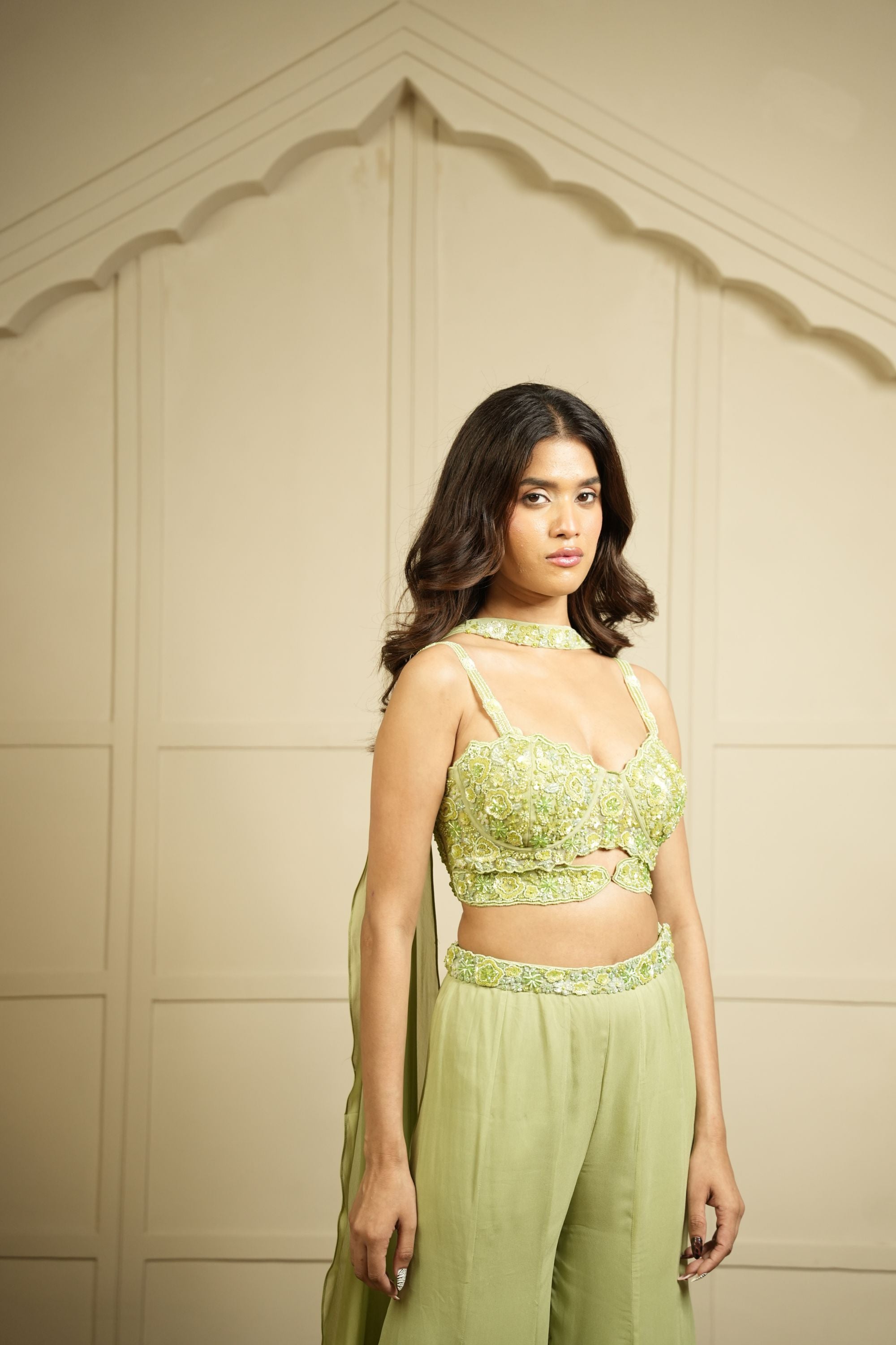 MINT MEADOW CORSET PANT SET