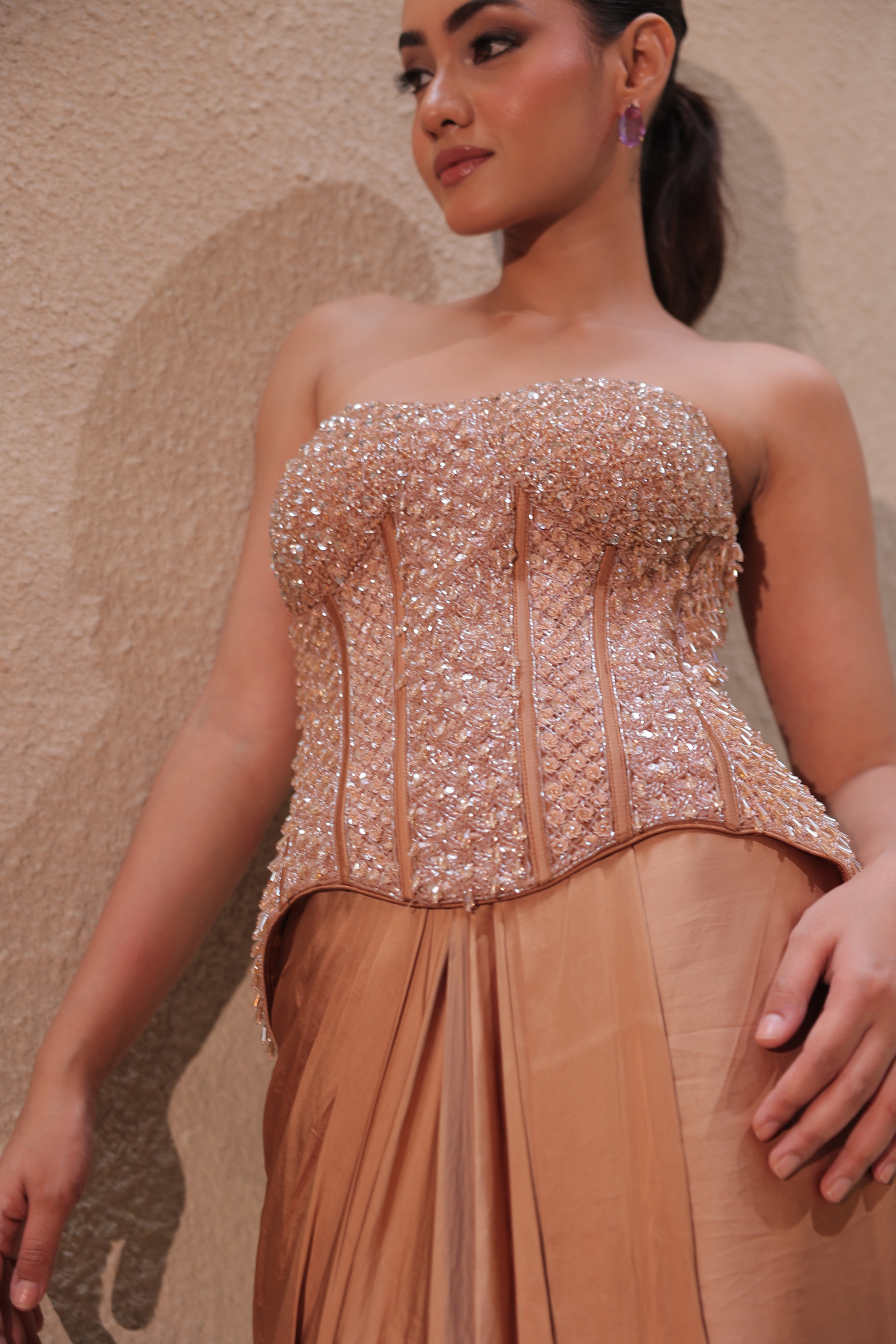 INFINITY WAVE CORSET – Champagne Gold Set